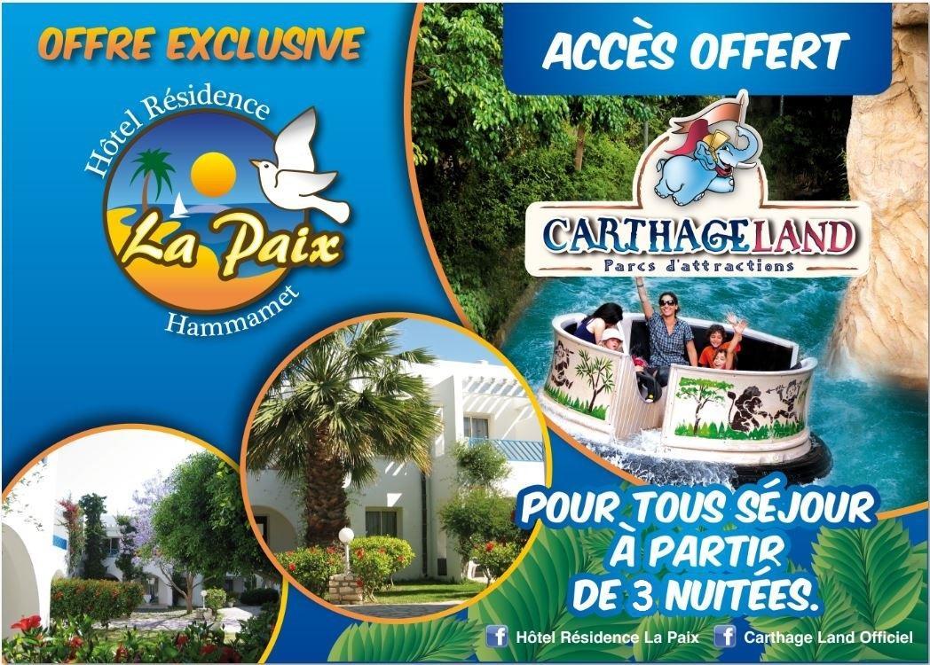 Hotel Residence La Paix Хаммамет Экстерьер фото